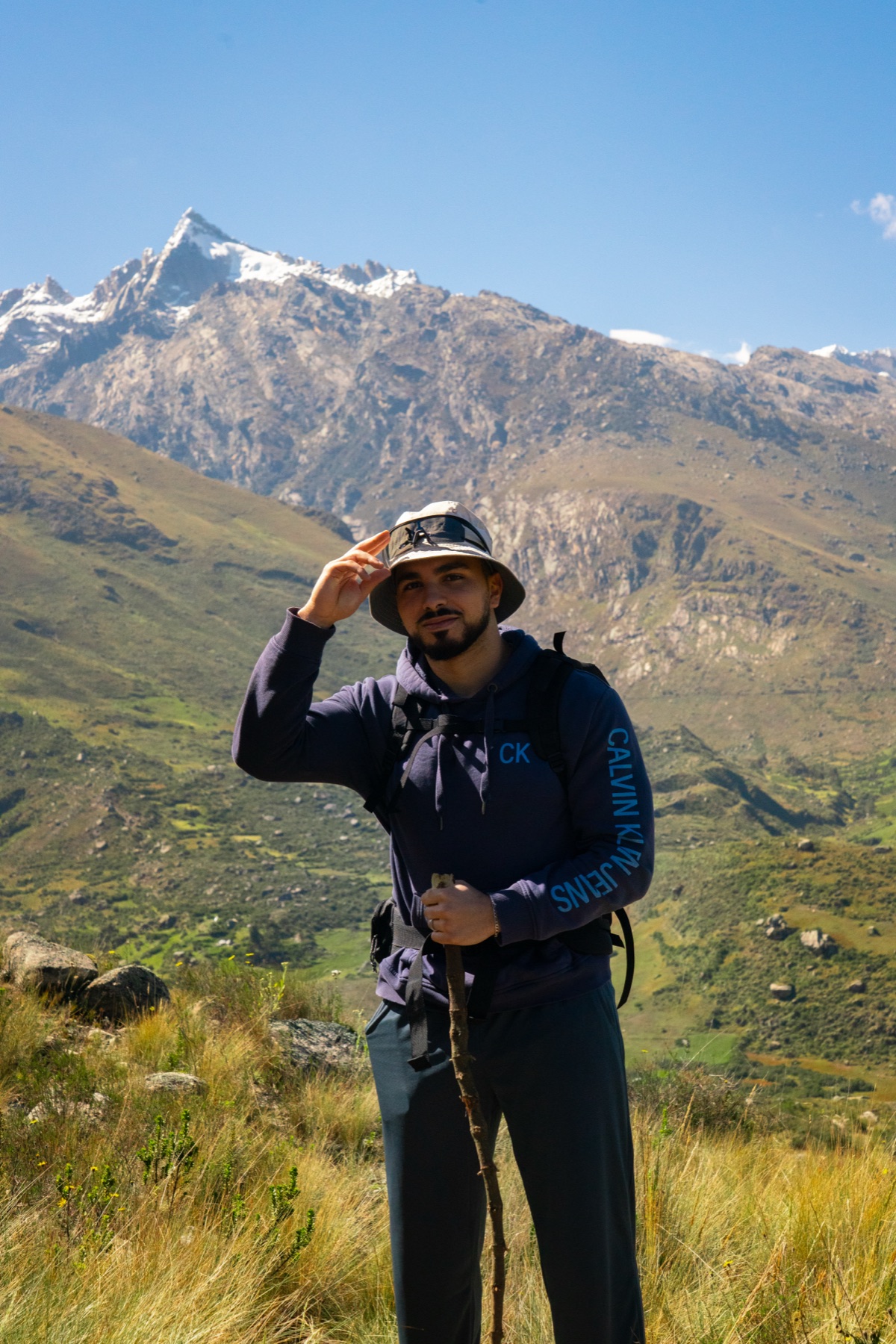 Pebble Labs founder in the mountains